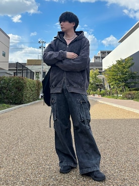 「アイテム（パーカー）」を使った、kosukeさん（メンズ・181cm・20代）の秋コーディネート