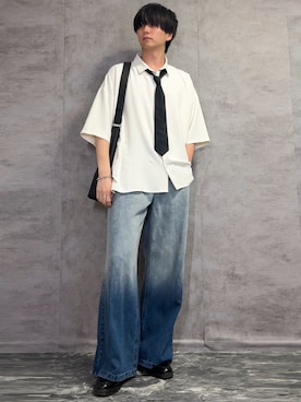 「アイテム（ネクタイ）」を使った、kosukeさん（メンズ・181cm・20代）の夏コーディネート