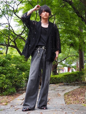 「アイテム（ブレスレット）」を使った、kosukeさん（メンズ・181cm・20代）の夏コーディネート