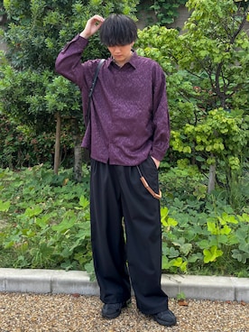 「アイテム（ウォレットチェーン、ベージュ系）」を使った、kosukeさん（メンズ・181cm）の秋コーディネート