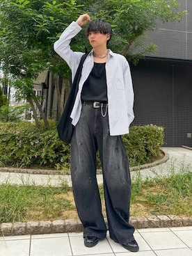 「アイテム（ローファー）」を使った、kosukeさん（メンズ・181cm・20代）の秋コーディネート