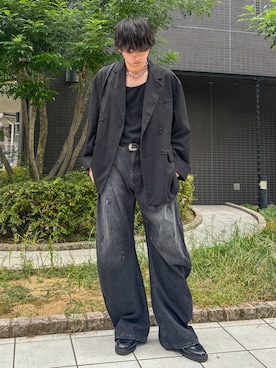 「アイテム（テーラードジャケット）」を使った、kosukeさん（メンズ・181cm）の秋コーディネート