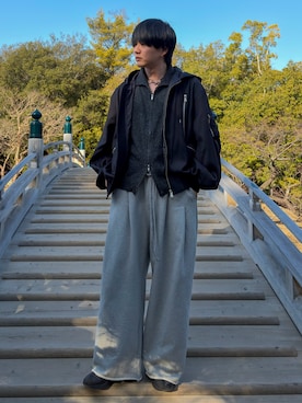 「DNSR（ディーエヌエスアール）のアイテム」を使った、kosukeさん（メンズ・181cm）の春コーディネート