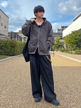 「アイテム（ショルダーバッグ）」を使った、kosukeさん（メンズ・181cm）の秋コーディネート
