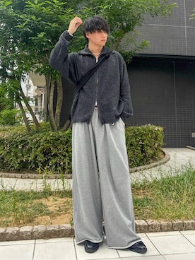 「アイテム（スウェットパンツ）」を使った、kosukeさん（メンズ・181cm・20代）の秋コーディネート