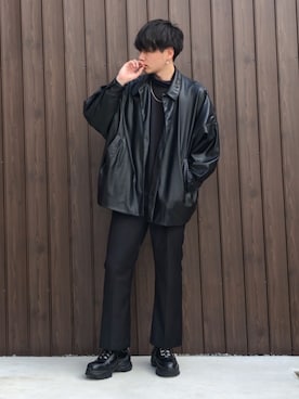 「アイテム（イヤーカフ）」を使った、kosukeさん（メンズ・181cm・20代）の冬コーディネート