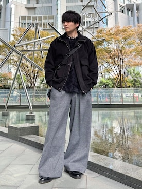 「アイテム（ネックレス）」を使った、kosukeさん（メンズ・181cm・20代）の秋コーディネート