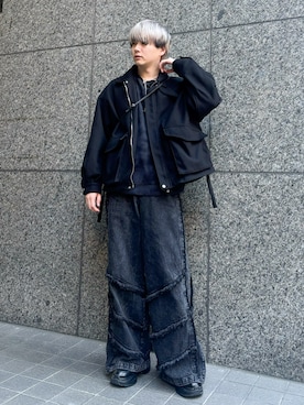 「アイテム（スウェット）」を使った、kosukeさん（メンズ・181cm）の秋コーディネート