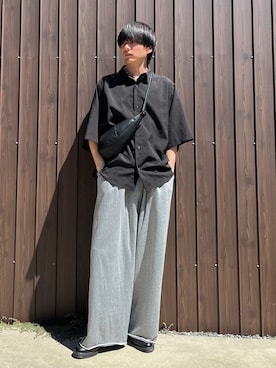「Dr. Martens（ドクターマーチン）のアイテム」を使った、kosukeさん（メンズ・181cm）の夏コーディネート