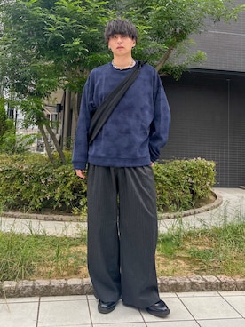 「アイテム（スウェット）」を使った、kosukeさん（メンズ・181cm）の秋コーディネート