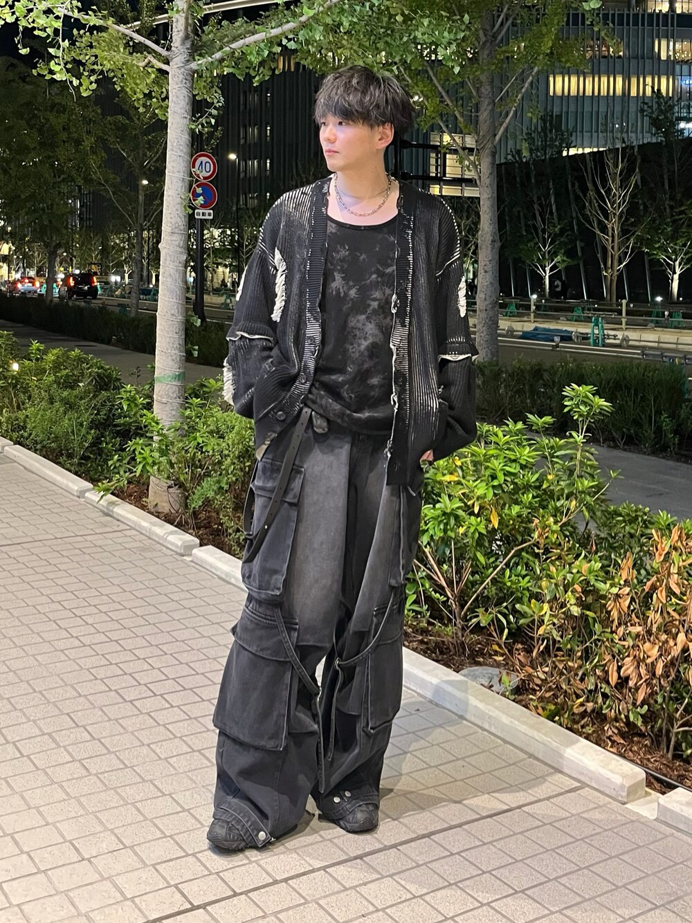 GRANCY】DestructionDesign BigCardigan 青