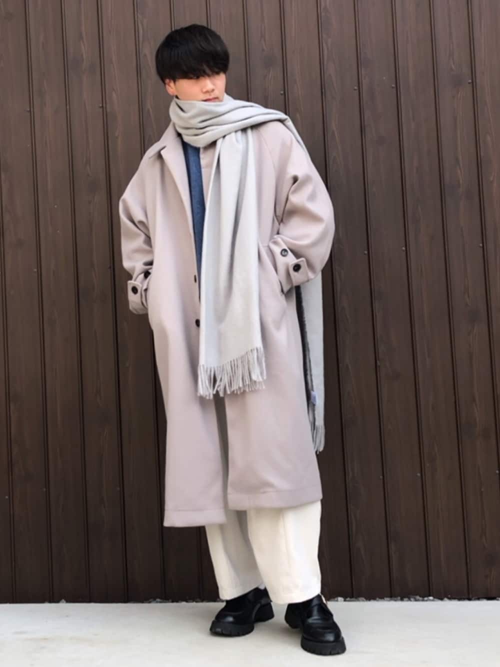 remer / loose balcollar over coat Mサイズ remer loose balcollar