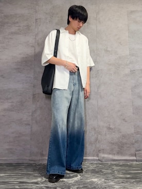 「アイテム（ローファー）」を使った、kosukeさん（メンズ・181cm・20代）の夏コーディネート