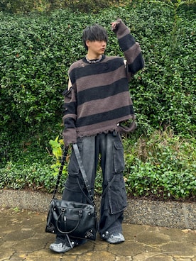 「アイテム（ウォレットチェーン、その他）」を使った、kosukeさん（メンズ・181cm）の秋コーディネート