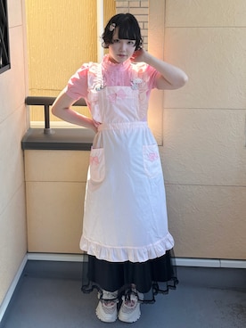 「アイテム（エプロン）」を使った、yuuaさん（レディース・159cm）の夏コーディネート