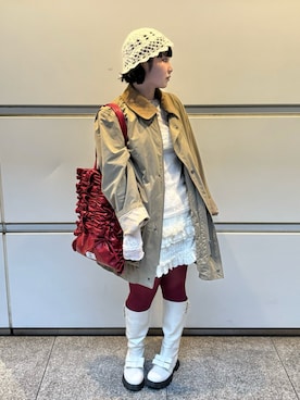 「アイテム（トートバッグ）」を使った、yuuaさん（レディース・159cm・20代）の冬コーディネート