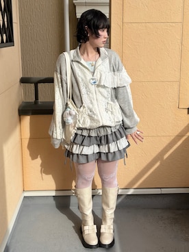 「merry jenny（メリージェニー）のアイテム」を使った、yuuaさん（レディース・159cm）の春コーディネート