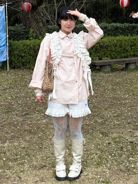 「merry jenny（メリージェニー）のアイテム」を使った、yuuaさん（レディース・159cm）の春コーディネート