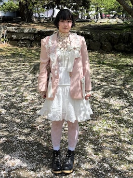 「idem（イデム）のアイテム（ワンピース/ドレス）」を使った、yuuaさん（レディース・159cm）の春コーディネート