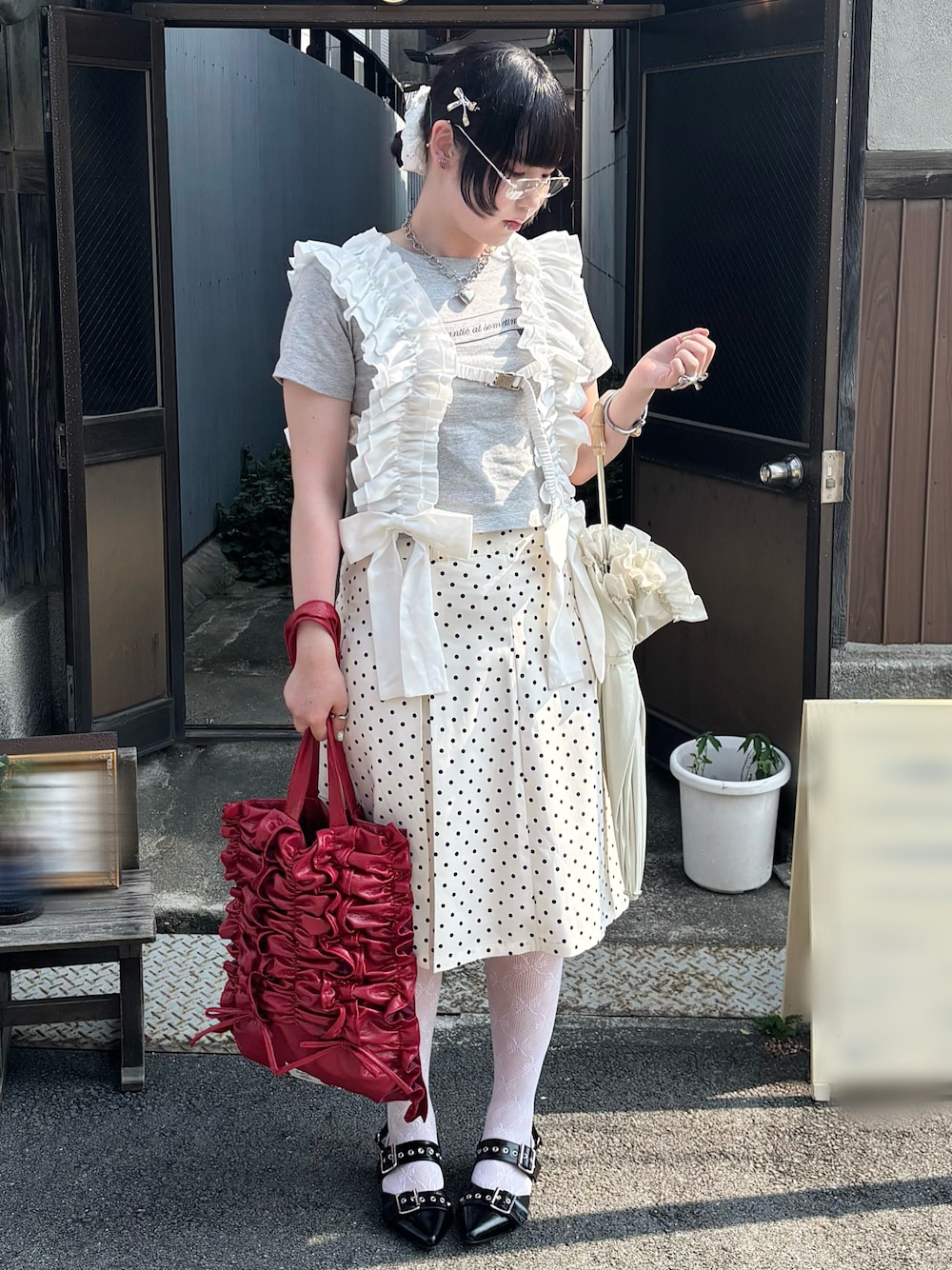 Smyeon（スミョン）の「Midi box pleats skirt/ミディボックスプリーツ