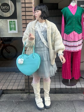 「MILK（ミルク）のアイテム」を使った、yuuaさん（レディース・159cm）の冬コーディネート