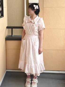 「アイテム（エプロン）」を使った、yuuaさん（レディース・159cm）の春コーディネート