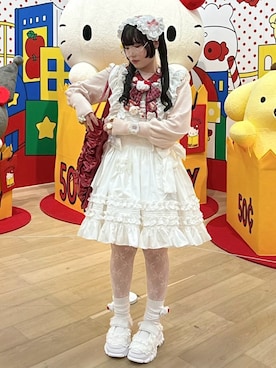 「アイテム（付け襟）」を使った、yuuaさん（レディース・159cm）の秋コーディネート