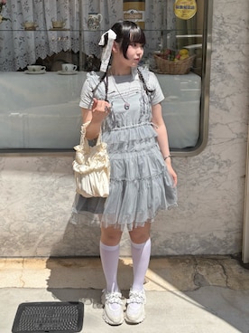 「アイテム（シューズ）」を使った、yuuaさん（レディース・159cm・20代）の夏コーディネート