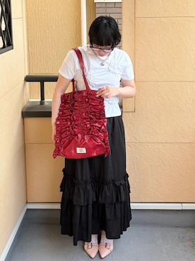 「SPINNS(スピンズ)のアイテム」を使った、yuuaさん(レディース・159cm)の夏コーディネート