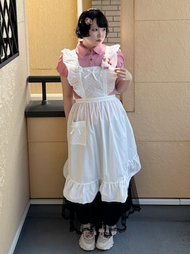 「アイテム（エプロン）」を使った、yuuaさん（レディース・159cm）の夏コーディネート