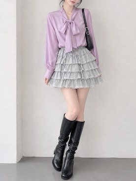 「DAY CLOSET（デイ クローゼット）のアイテム」を使った、TeddyShopさん（レディース・158cm）の秋コーディネート