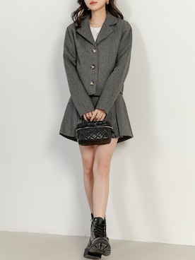 「アイテム（セットアップ）」を使った、TeddyShopさん（レディース・158cm）の秋コーディネート