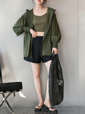 「アウトドア」｜TeddyShopさん（レディース・158cm）の春コーディネート