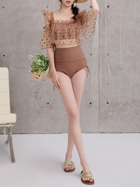 「アイテム（水着/着物・浴衣）」を使った、TeddyShopさん（レディース・158cm）の秋コーディネート