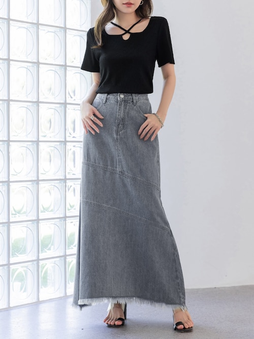 セール】【大きいサイズ有】程よいくびれライン。斜め切り替え