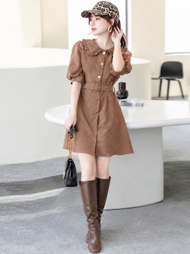 「DAY CLOSET（デイ クローゼット）のアイテム」を使った、TeddyShopさん（レディース・158cm）の秋コーディネート