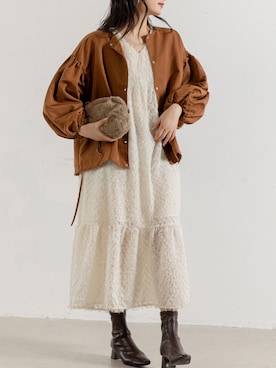 「アイテム（マウンテンパーカー）」を使った、TeddyShopさん（レディース・158cm）の秋コーディネート