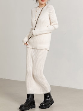 「アイテム（セットアップ）」を使った、TeddyShopさん（レディース・158cm）の冬コーディネート