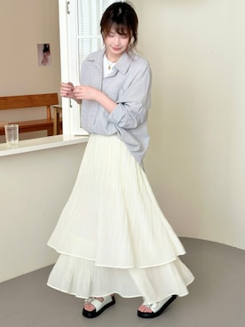 「DAY CLOSET（デイ クローゼット）のアイテム」を使った、TeddyShopさん（レディース・158cm）の夏コーディネート