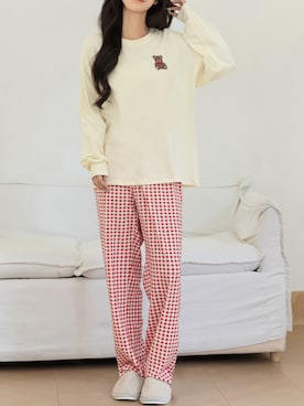 「アイテム（ルームウェア）」を使った、TeddyShopさん（レディース・158cm）の秋コーディネート