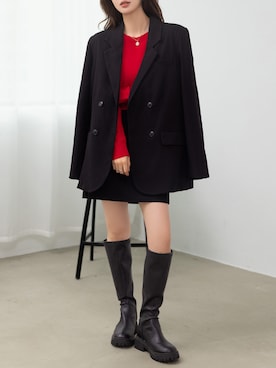 「アイテム（セットアップ）」を使った、TeddyShopさん（レディース・158cm）の秋コーディネート