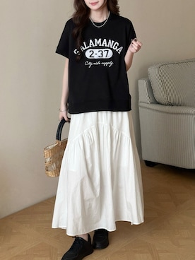 「DAY CLOSET（デイ クローゼット）のアイテム」を使った、TeddyShopさん（レディース・158cm）の夏コーディネート