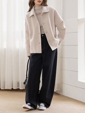 「アイテム（その他アウター）」を使った、TeddyShopさん（レディース・158cm）の秋コーディネート