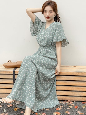 「小花柄」｜TeddyShopさん（レディース・158cm）の春コーディネート