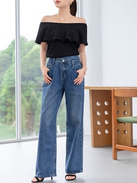 「DAY CLOSET（デイ クローゼット）のアイテム（シャツ/ブラウス）」を使った、TeddyShopさん（レディース・158cm）の夏コーディネート