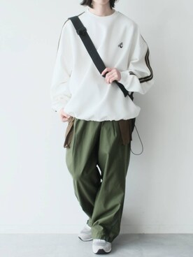 「アイテム（スウェット）」を使った、けーごさん（メンズ・169cm・20代）の春コーディネート