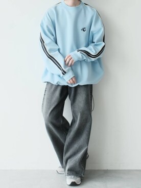 「アイテム（スウェット）」を使った、けーごさん（メンズ・169cm・20代）の春コーディネート