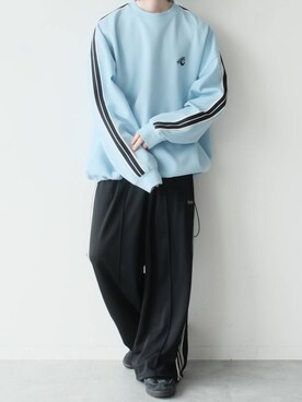 「アイテム（スウェット）」を使った、けーごさん（メンズ・169cm・20代）の春コーディネート
