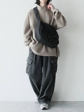 「アイテム（スウェット）」を使った、けーごさん（メンズ・169cm・20代）の春コーディネート