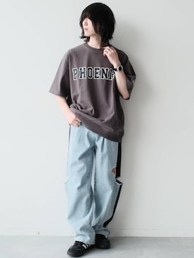 「NBA（エヌビーエー）のアイテム」を使った、けーごさん（メンズ・169cm）の春コーディネート